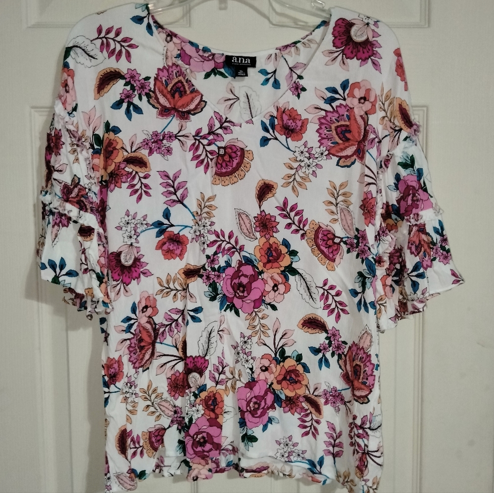 Ana Floral Blouse XL